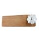 2 Pieces Steel Grey Ceramic Crackle Wooden Door Stopper